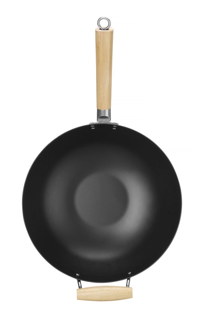 Wok m/trehåndtak