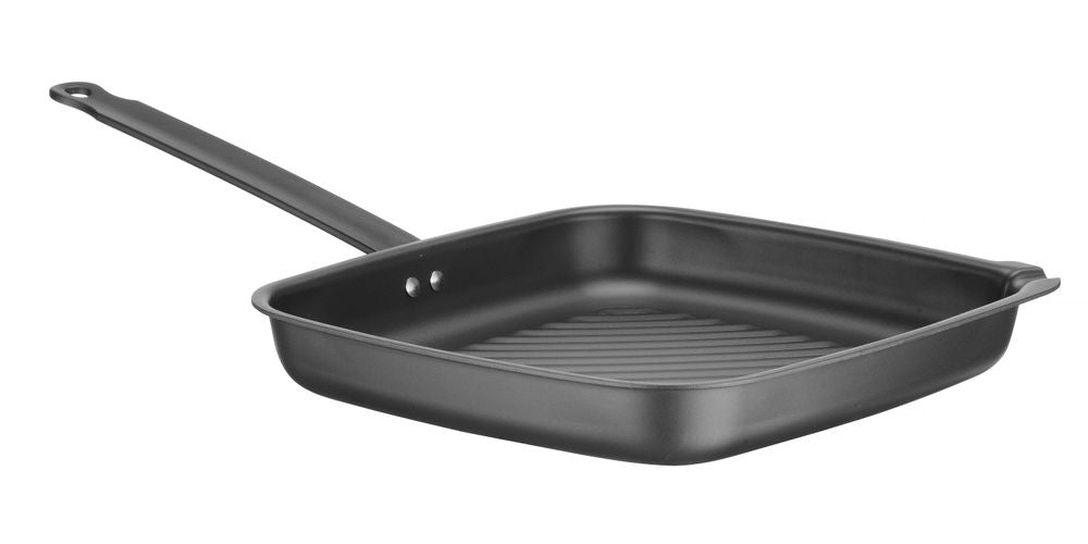 Grillpanne - Firkantet - Ribbet