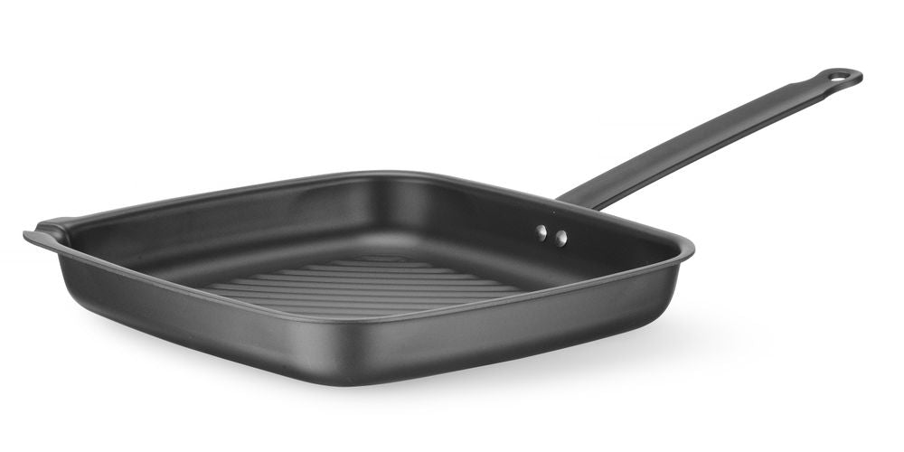 Grillpanne - Firkantet - Ribbet