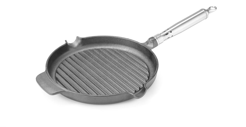 Grillpanne i støpejern, 398x265x(H)48mm
