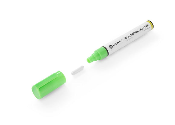 Tavle markører med smalt spiss, 2 hvite, 1 rosa, 1 gul og 1 bronsemarkører, 5 stk