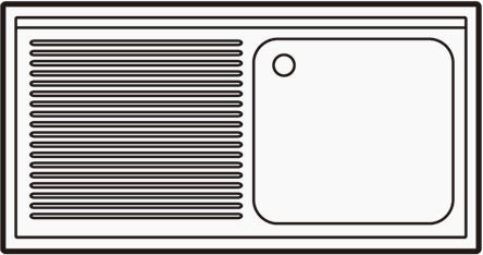 700, - vankens hylle flatpakket 1 rett 1200, - for Storkjøkken - XL - Storkjøkken