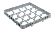 Påbygg for oppvaskkurv, 16 rom, 500x500x75 mm