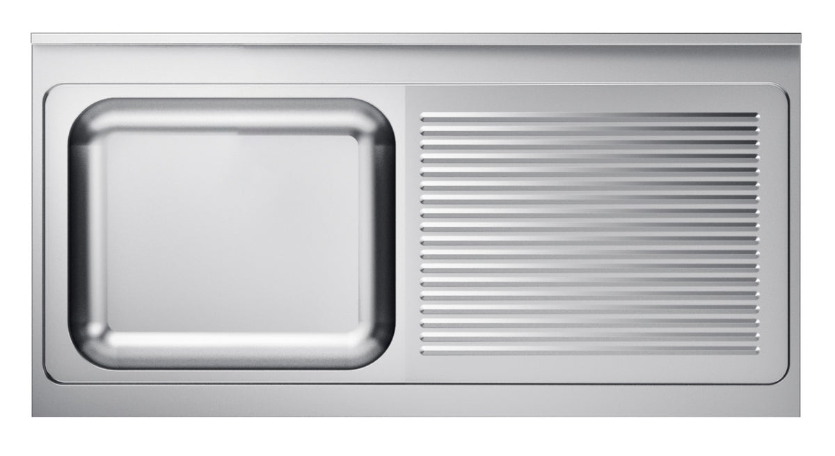 Benkeplate med 1 kum venstre, 1400x700x40 mm