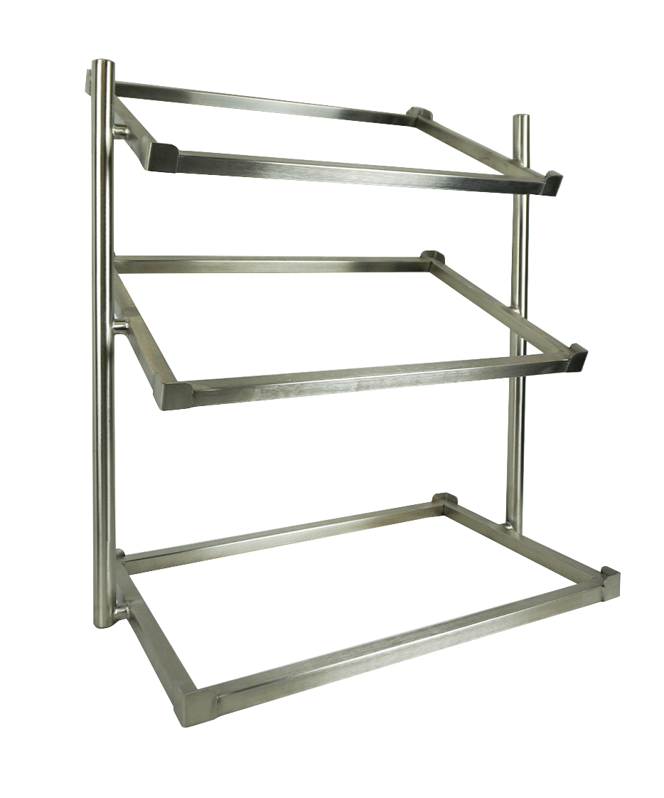 Etasjestativ for brødkurver, 3 nivåer, bred modell, 620x335x760 mm – bilde 11
