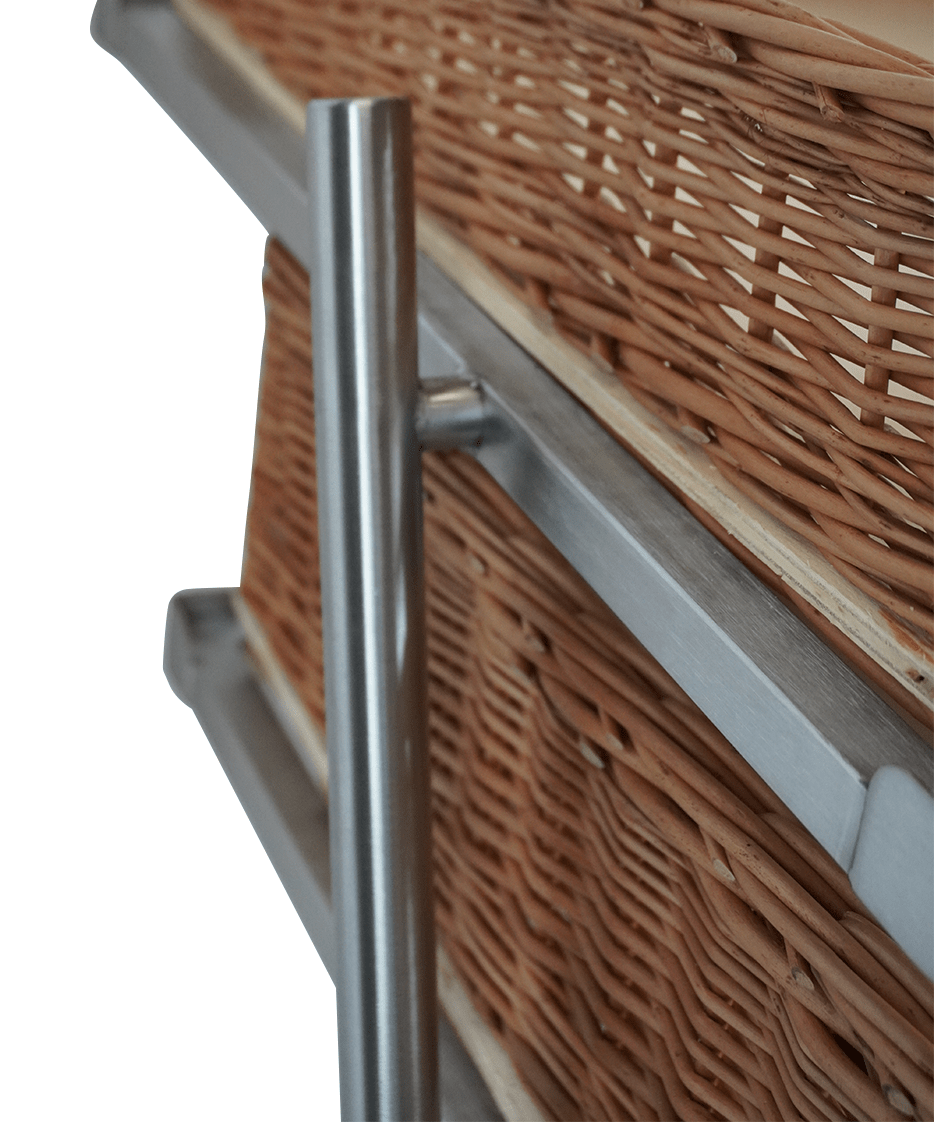 Etasjestativ for brødkurver, 3 nivåer, smal modell, 335x620x760 mm – bilde 9