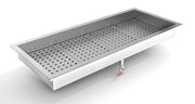 Isbeholder for knust is GN 4/1, innfelt, 1362x590x170 mm