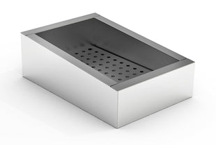 Knust is binne skåling 1/1 gn aisi 304 avløp på driftsiden