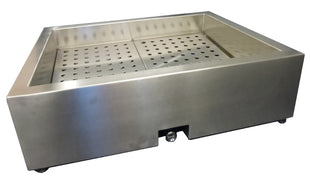 Knust is binne skåling 2/1 gn aisi 304 avløp på driftsiden