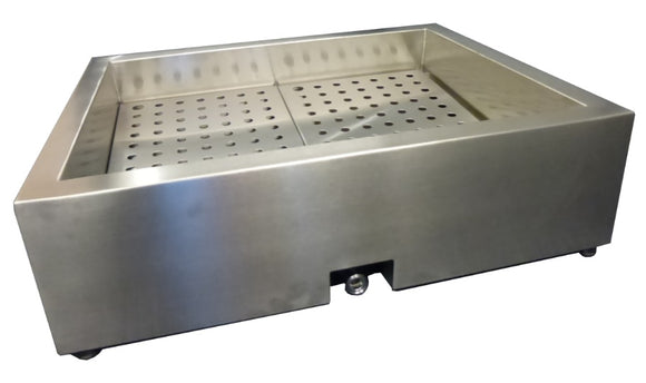 Knust is binne skåling 2/1 gn aisi 304 avløp på driftsiden