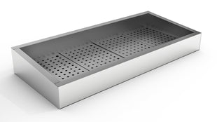 Knust is binne skåling 4/1 gn aisi 304 avløp på driftsiden