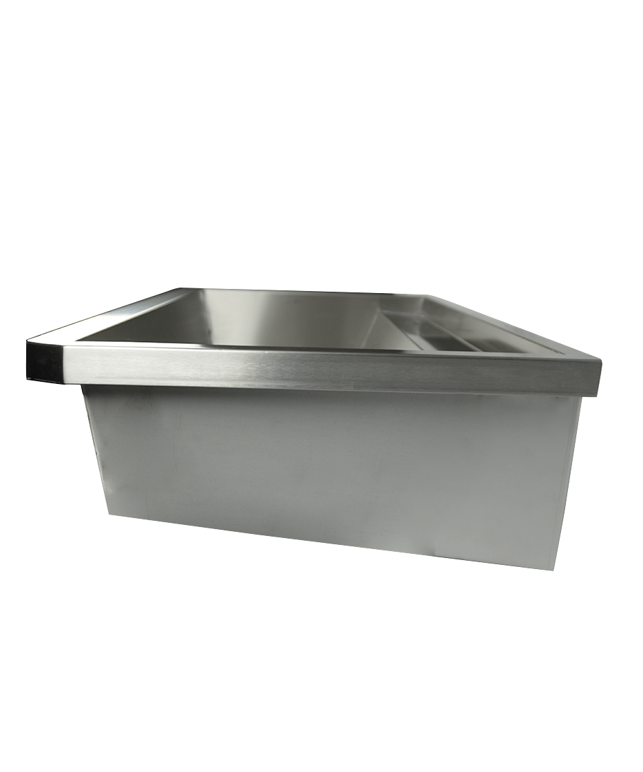 Vaskerenne for 2 kraner, med bunnventil og sprutskjerm, 1200x468x438 mm – bilde 8