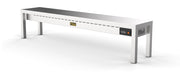 Overhylle med keramisk varme, 1 nivå, serie 7020, 1800x300x350 mm