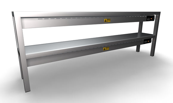 Overhylle keramisk oppvarmet 2 nivåer 1800 10 varmere på 250w