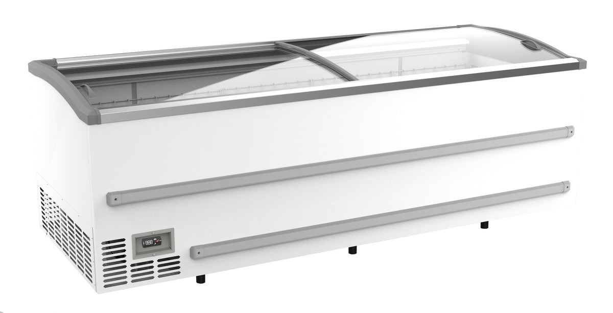 Fryseboks for butikk, hvit, manuell avriming, 2508x952x894 mm