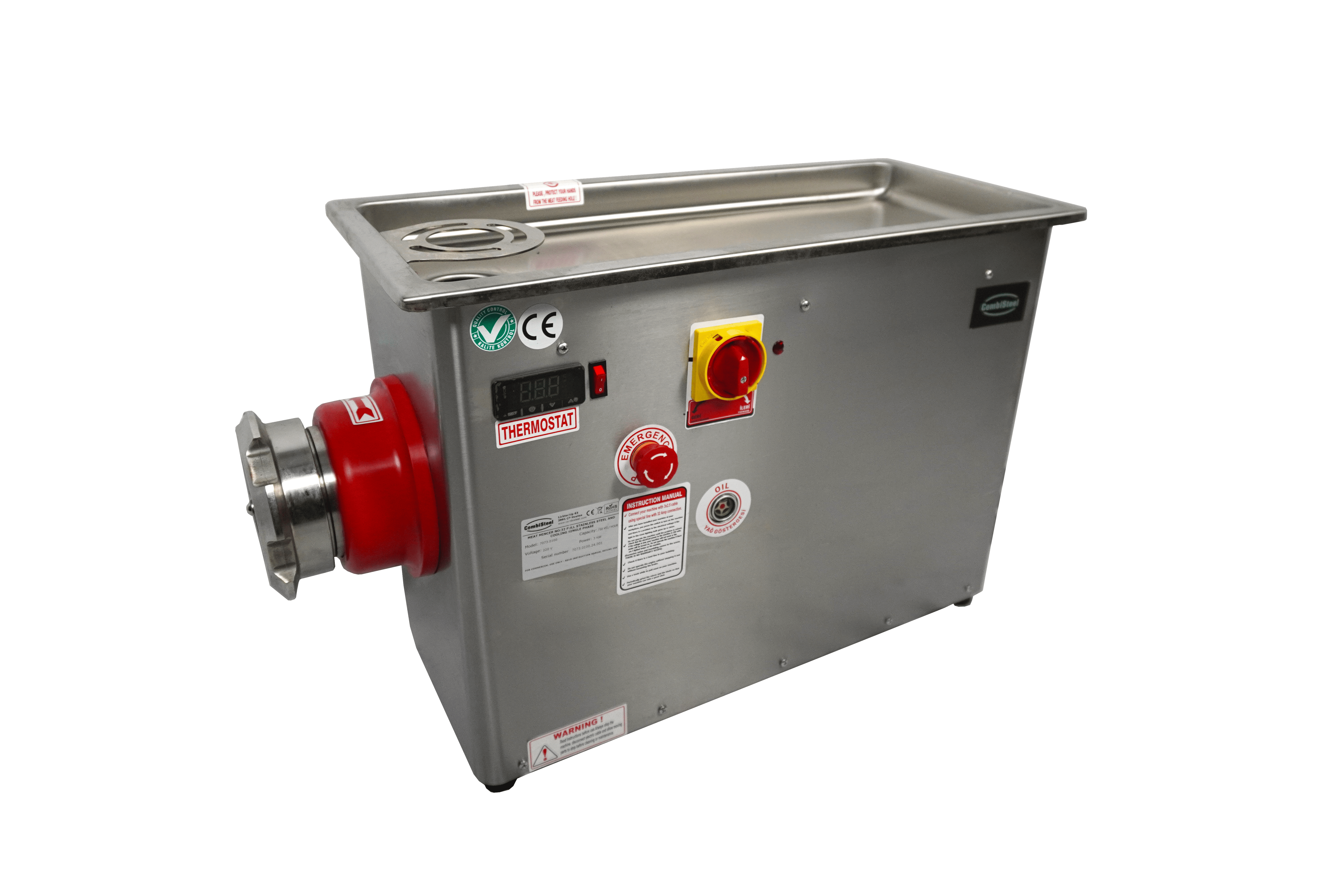 Kjøttgrinner 32 - 750kg/h 400v - med fast kjølt hode