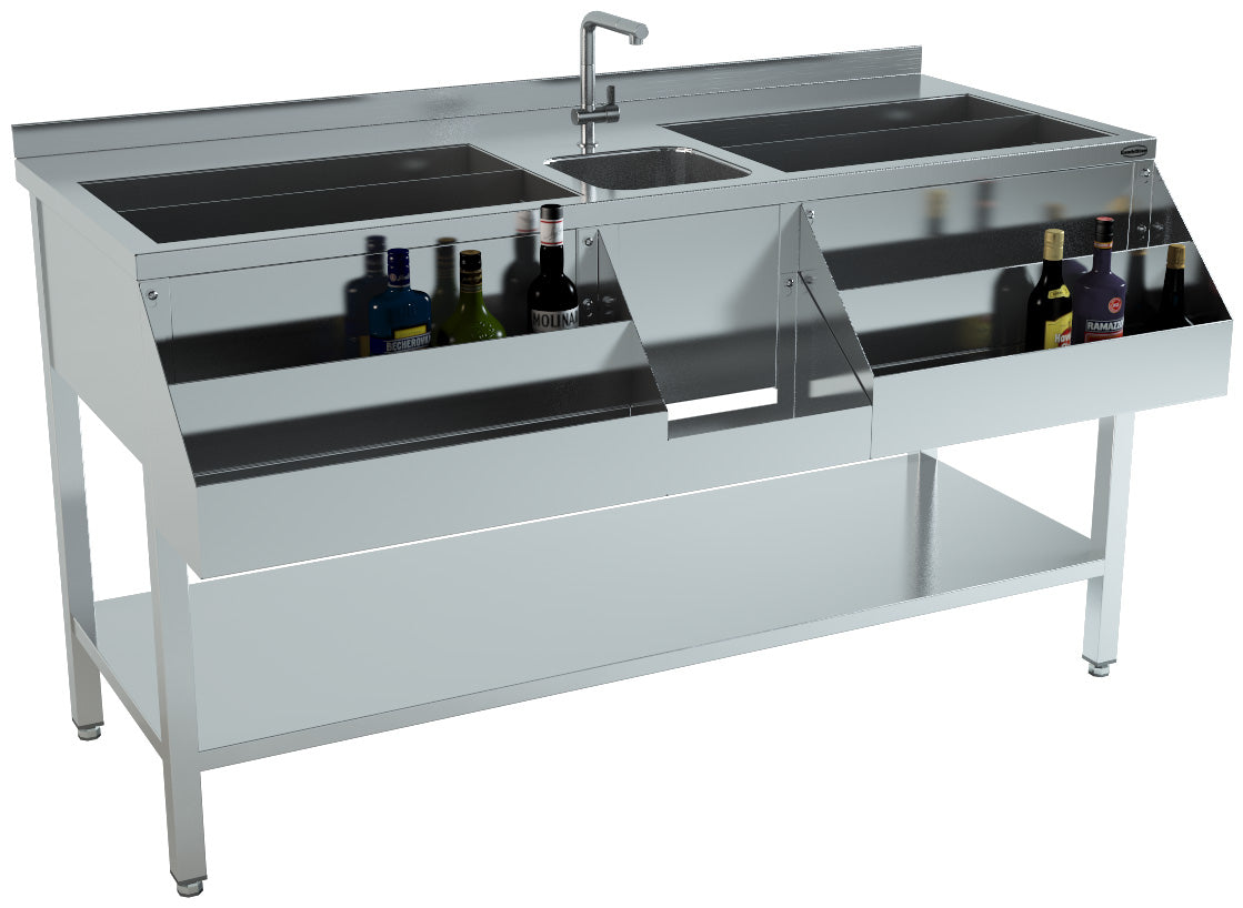 Cocktailstasjon, 1600x740x900 mm