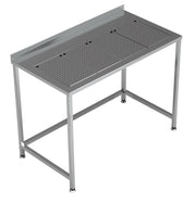 Barbenk med integrert dryppbrett, 1200x650x900 mm