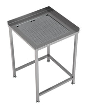 Barbenk hjørne med integrert dryppebrett 650x650
