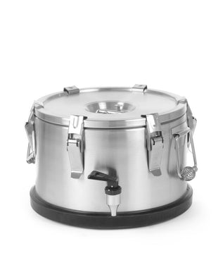 Isolert bærbar beholder – med kran, 10L, ⌀330x(H)220mm