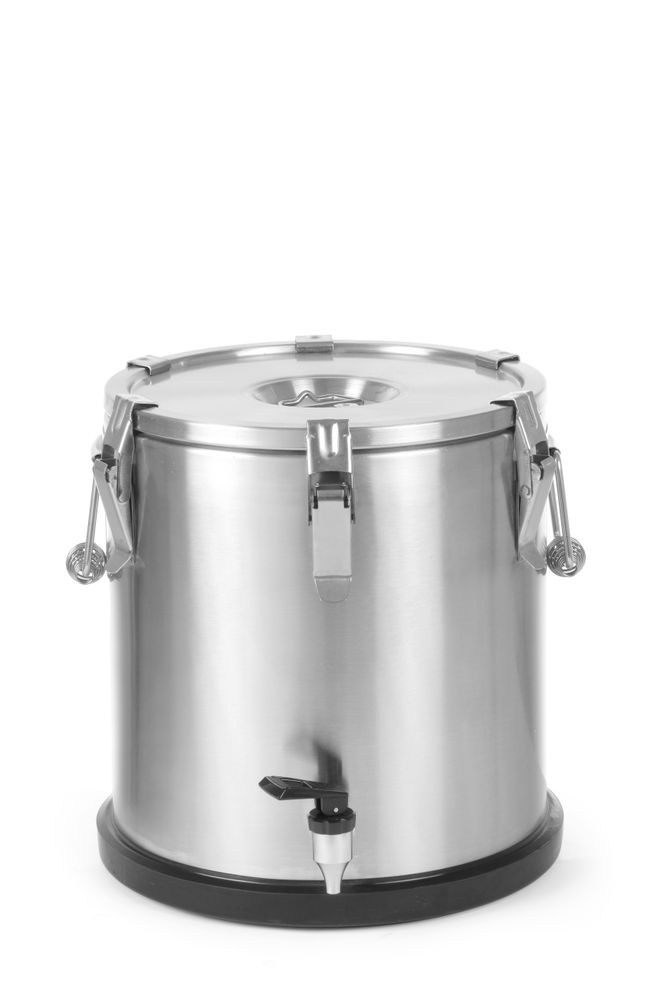 Isolert bærbar beholder – med kran, 20L, ⌀330x(H)360mm