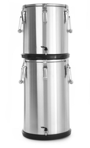 Isolert bærbar beholder – med kran, 20L, ⌀330x(H)360mm