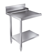 Utmatingsbord med underhylle for 7280.0045/0046, venstre, 700x750x900 mm