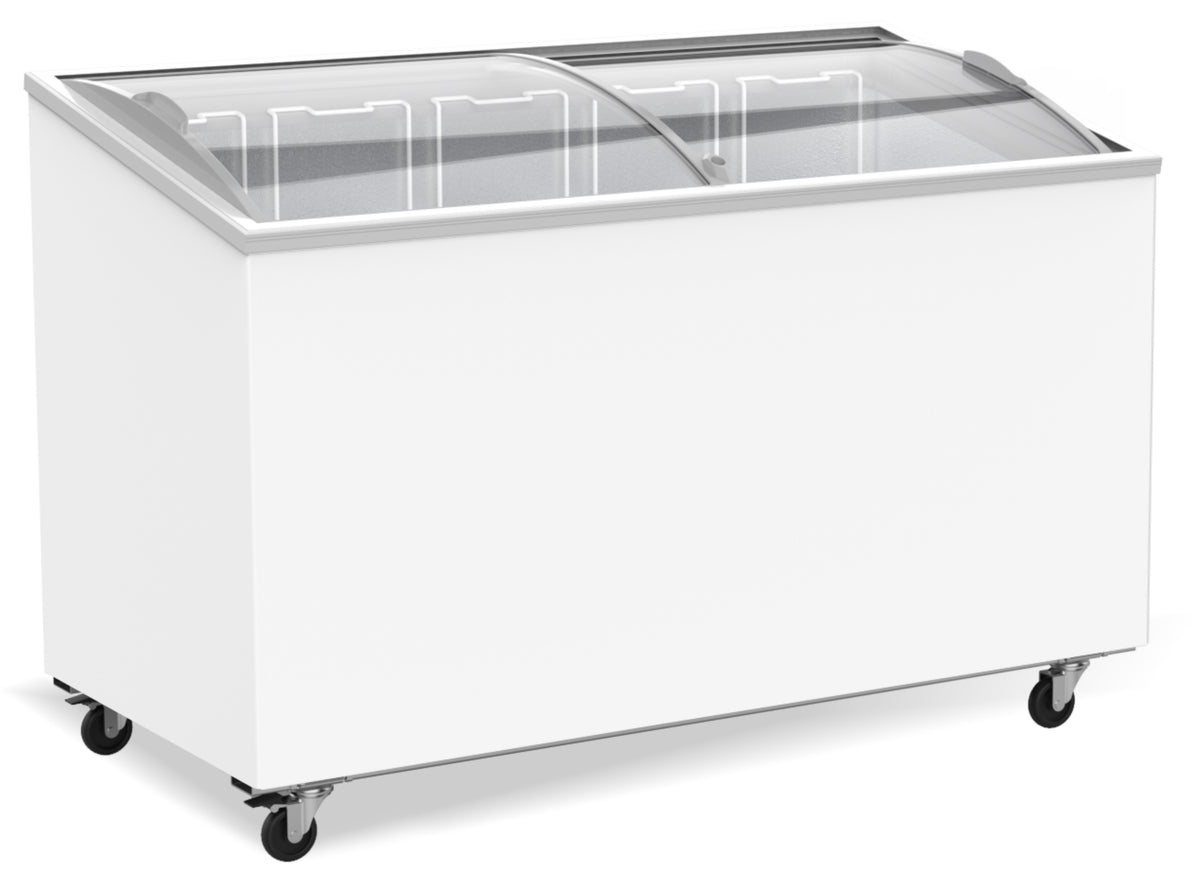 Fryseboks med glasslokk 397L, 1318x659x879 mm