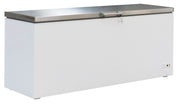 Fryseboks med lokk i rustfritt stål 635L, 1904x743x840 mm