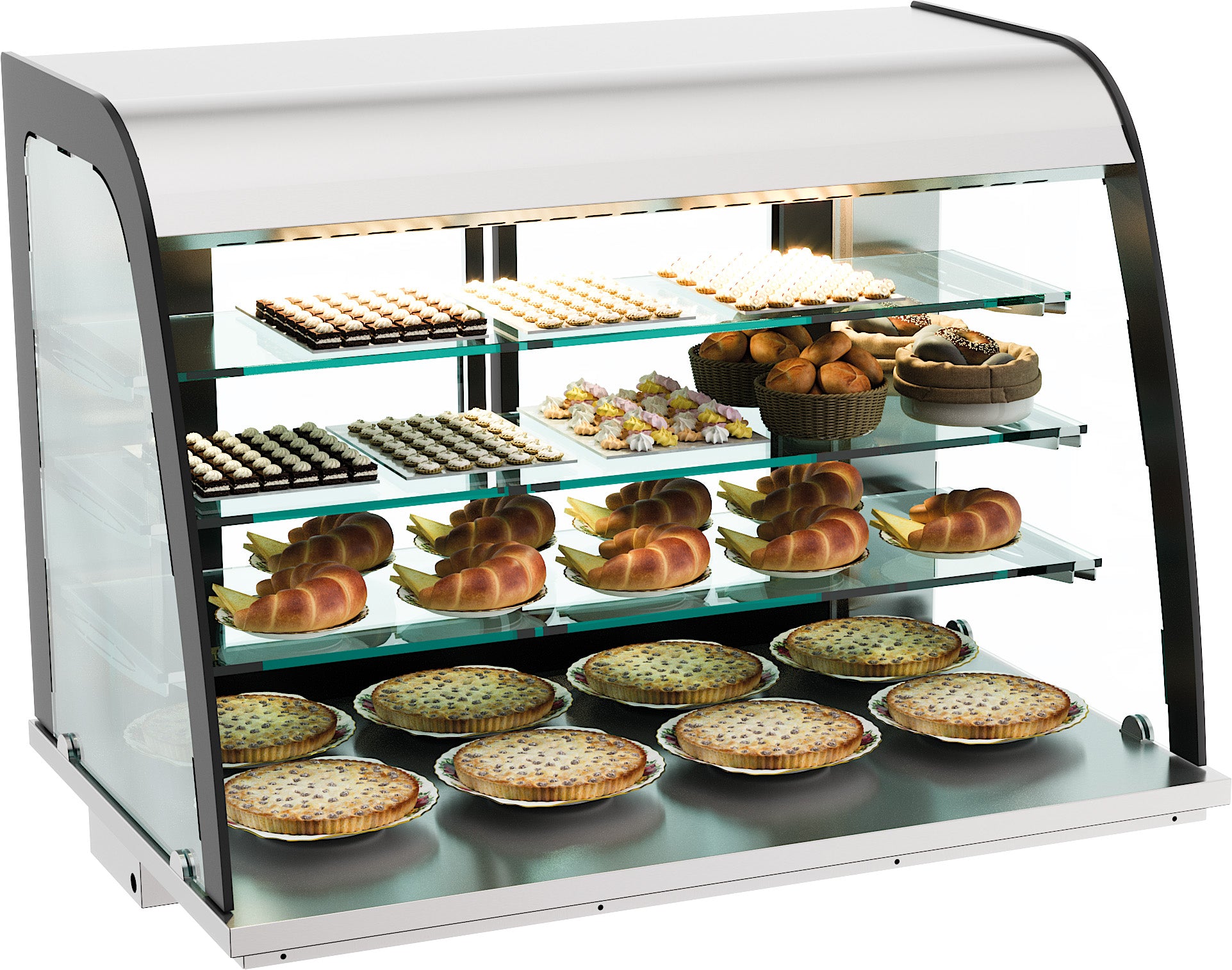 Drop-in nøytral display 140l åpen front