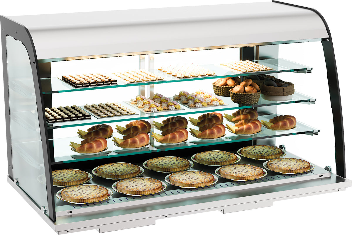 Innfelt nøytraldisplay 155L, åpen front, 1400x700x850 mm