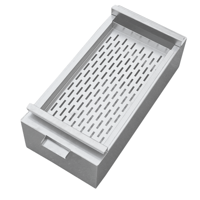 Oljeoppsamler med filter Base 700/900 for frityrkoker, 250x600x179 mm