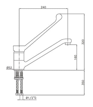 Kran med albukommando