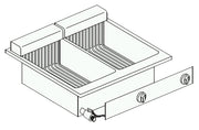 Elektrisk frityr 2x10L, 2x13 kg/t