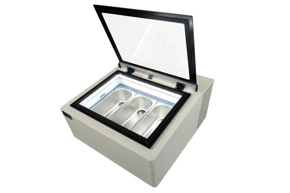 Benkeplate modell isskjerm hvitt åpner på kundeside