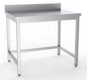 Arbeidsbord uten underhylle, med bakkant, flatpakket, 1200x600x850 mm