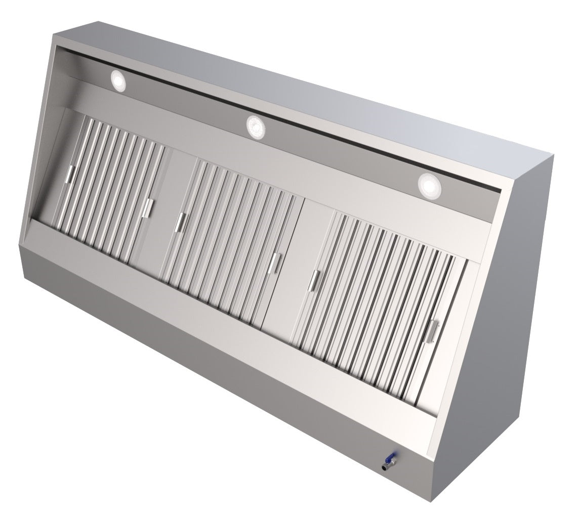Ventilasjonshette for veggmontering, 2000x950x400 mm – bilde 4