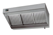 Ventilasjonshette for veggmontering, komplett, 1600 mm, variant 2