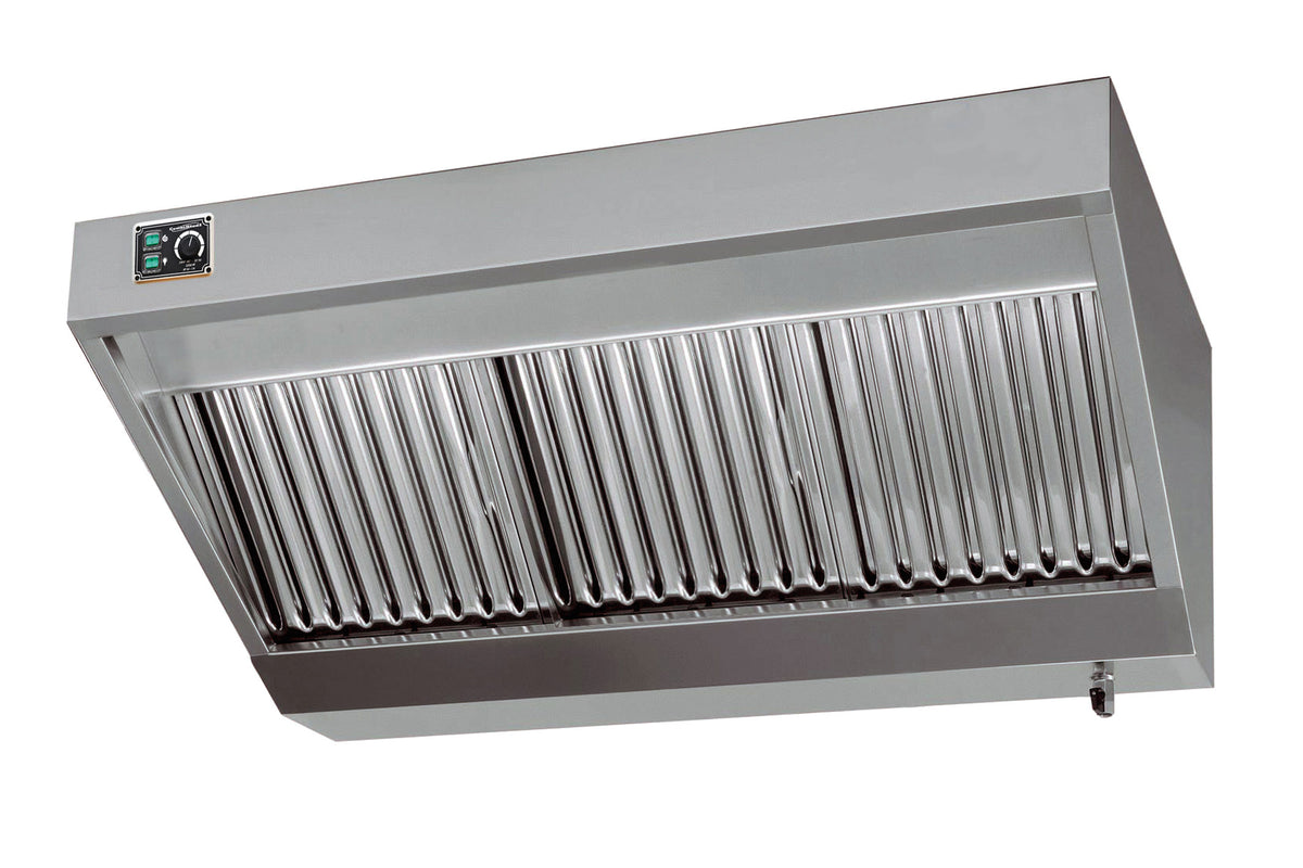 Ventilasjonshette for veggmontering, komplett, 1600 mm, variant 2
