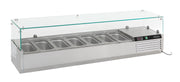 Kjølt overbygg 7x GN 1/4, 1600x335x435 mm