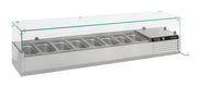 Kjølt overbygg 8x GN 1/4, 1800x335x435 mm
