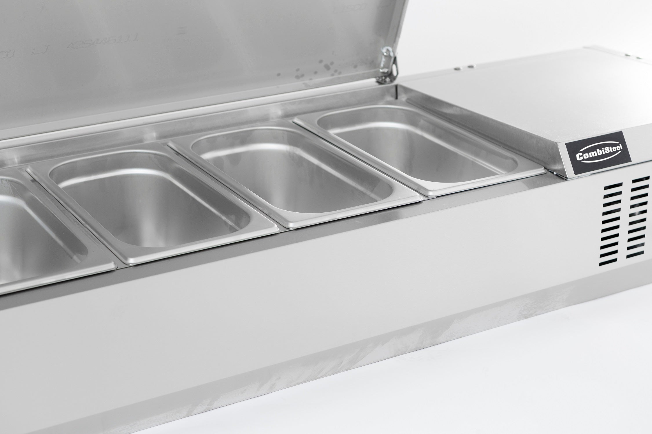 Kjøle benkeplate ss topp 1/3 gn x4