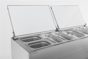 Saladette 2 dørs 6x1/3gn beholder