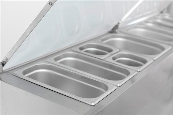 Saladette 3 dørs 8x1/3gn beholder