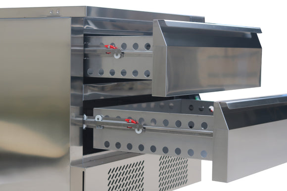 Kjøle/frysebenk 1 skuff 2x 1/1gn