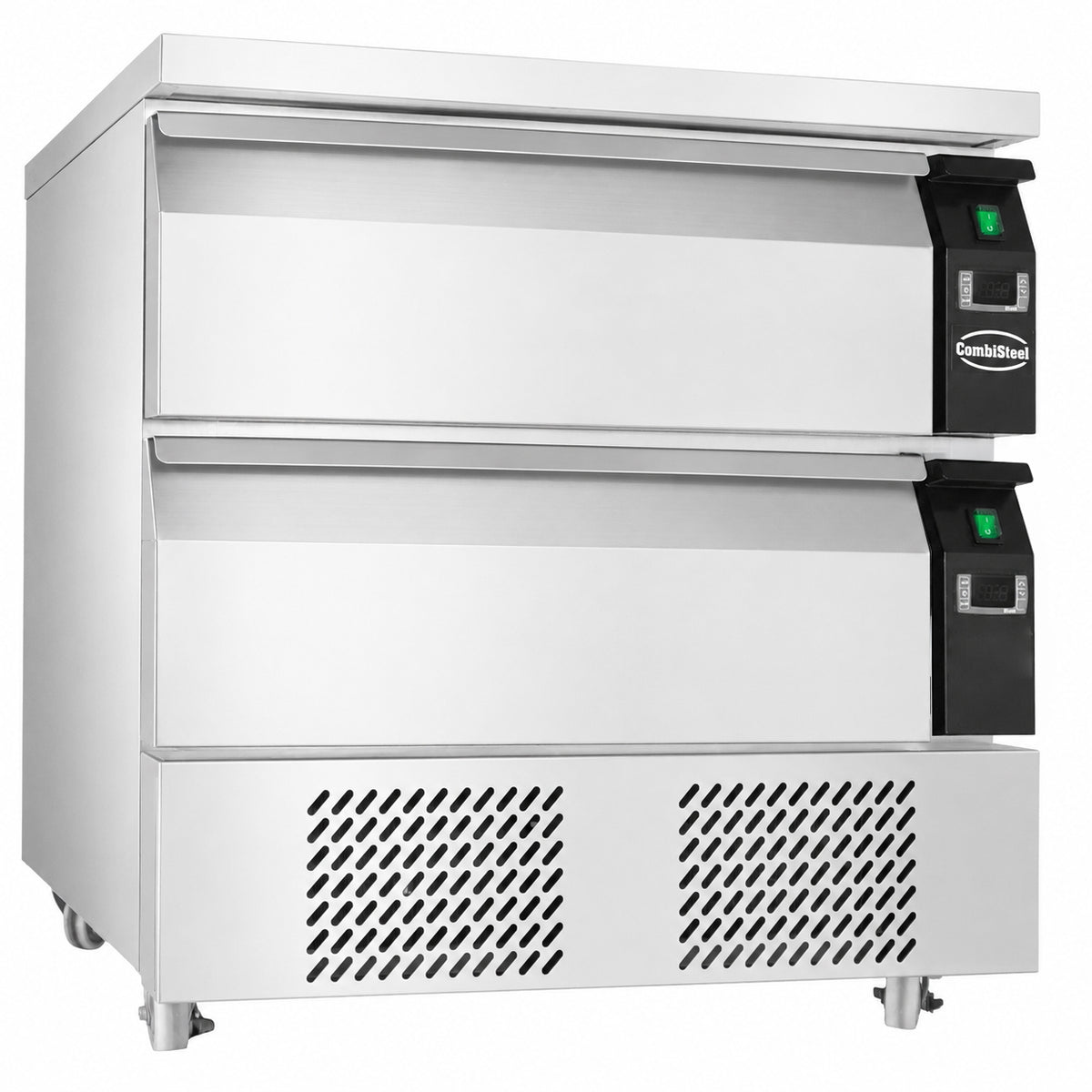 Kjøle-/frysebenk omstillbar, 2 skuffer for 4x GN 1/1, 905x700x865 mm
