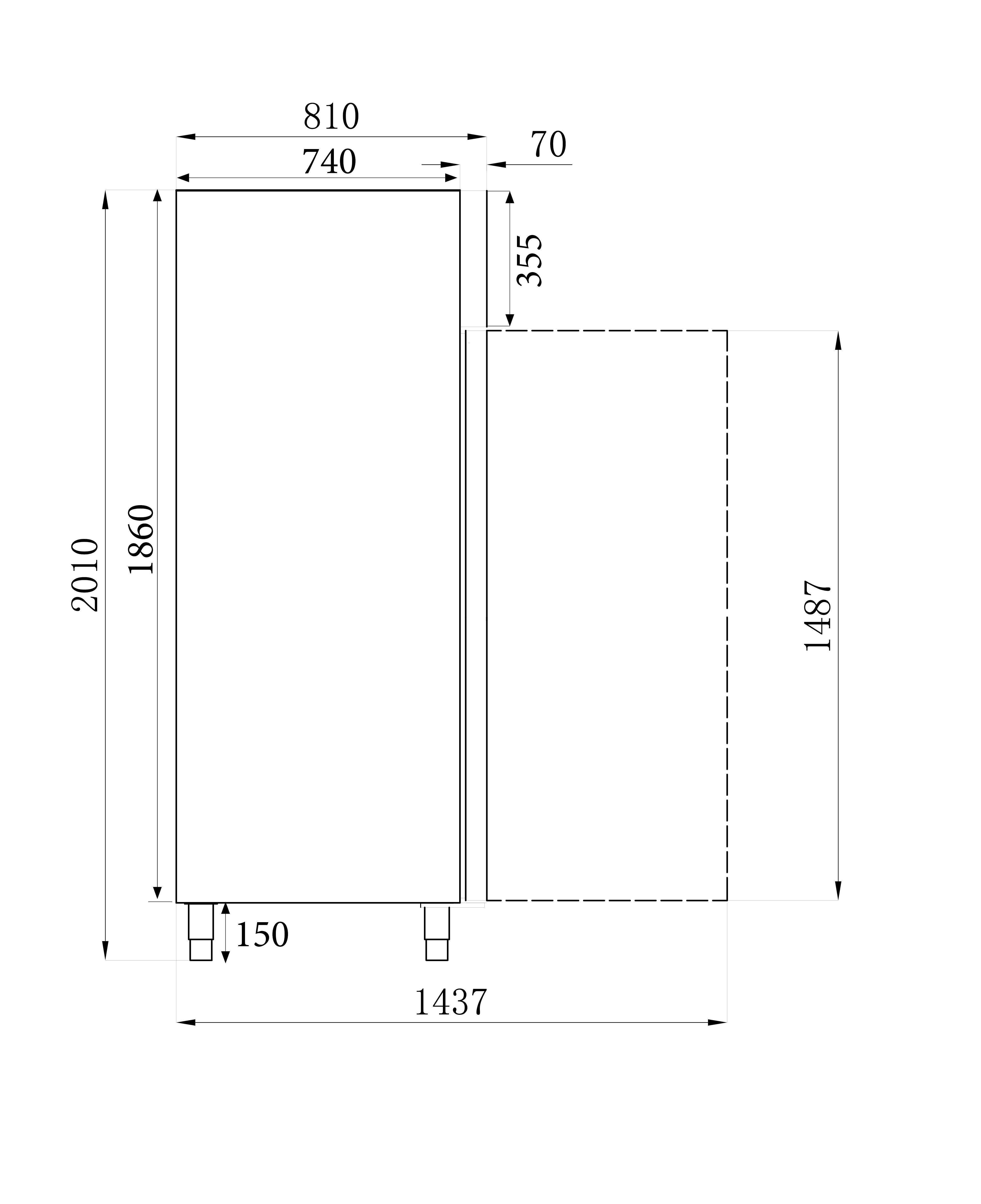 Fryser ss+al 600 ltr statisk
