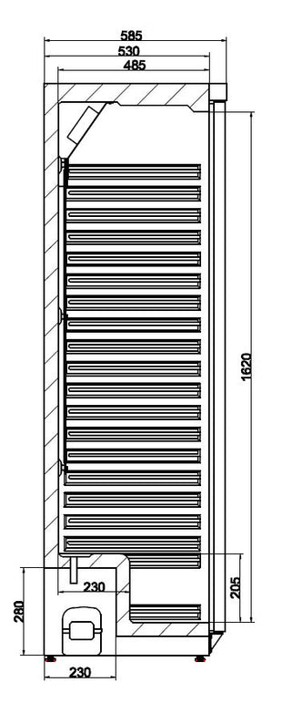 Kjøleskap hvit 1 dør