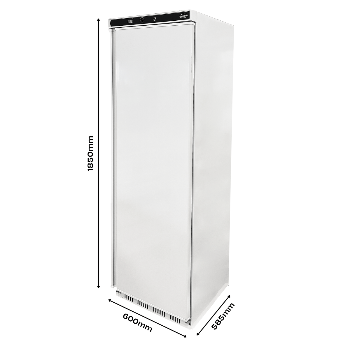 Fryseskap 1 dør, hvit, 600x585x1850 mm – bilde 7