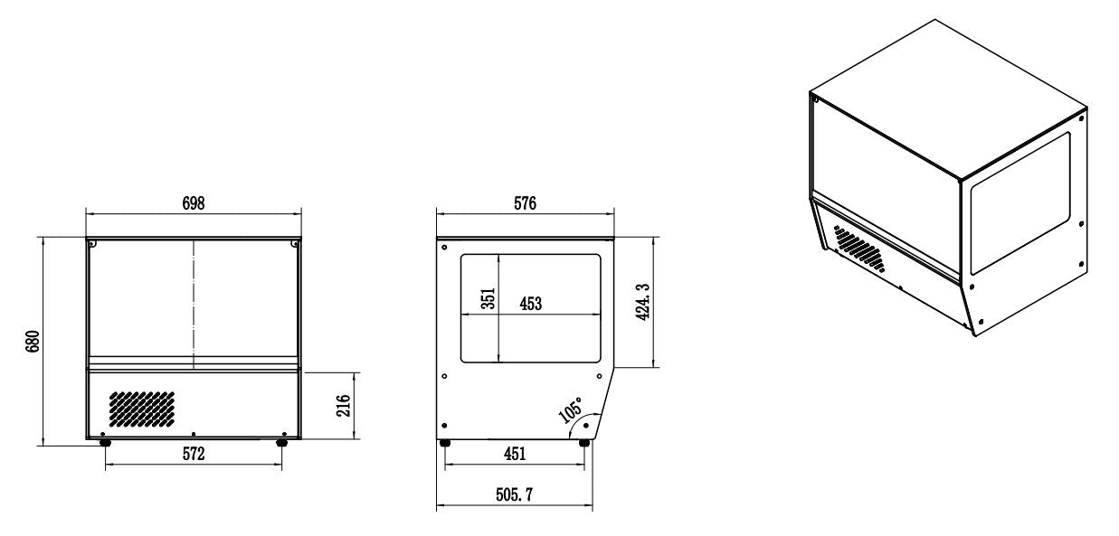 Kaldt display 125l